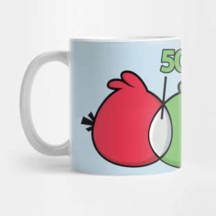 Angry Venn Diagram (red) Mug